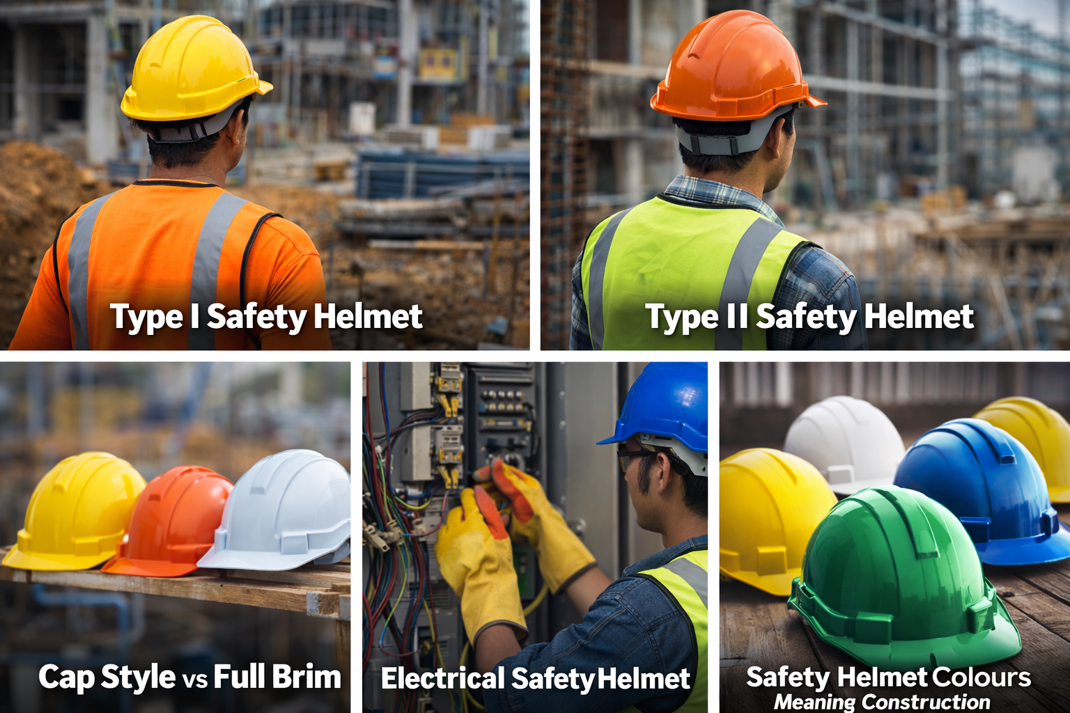 Types of Safety Helmets Used in Construction