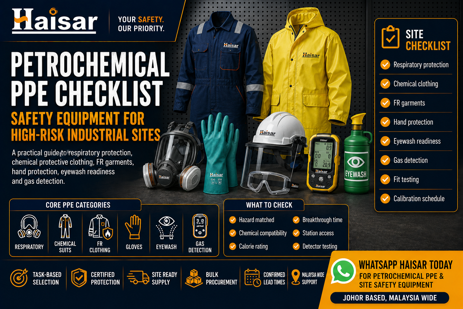 Petrochemical PPE Checklist: Safety Equipment for High-Risk Industrial Sites