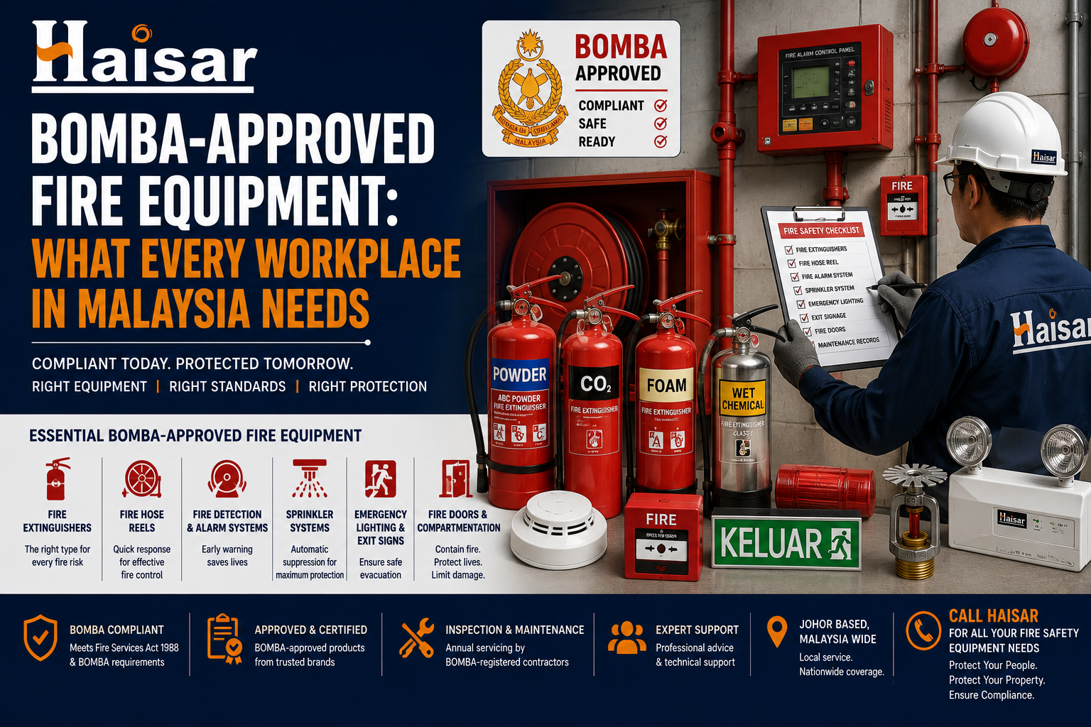 BOMBA-Approved Fire Equipment: What Every Workplace in Malaysia Needs