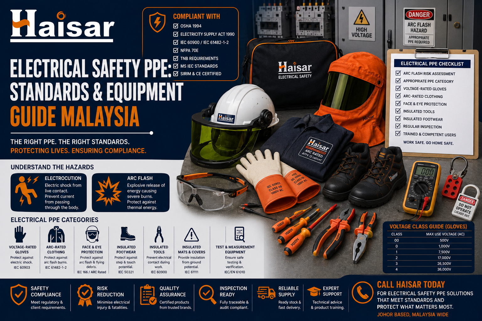 Electrical Safety PPE: Standards and Equipment Guide Malaysia