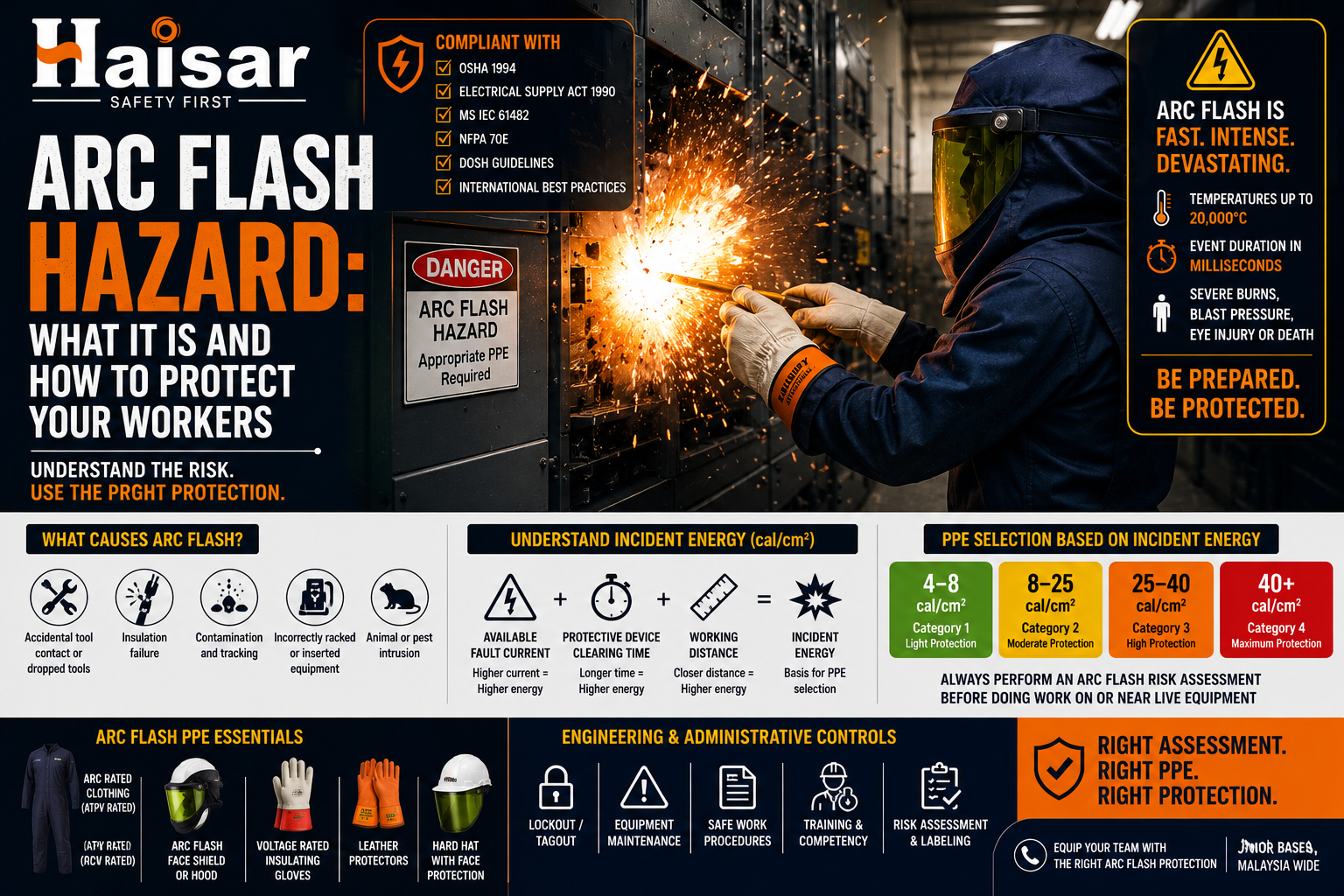 Arc Flash Hazard: What It Is and How to Protect Your Workers