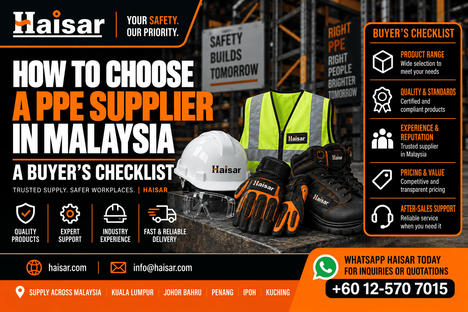How to Choose a PPE Supplier in Malaysia: A Buyer's Checklist | Haisar 