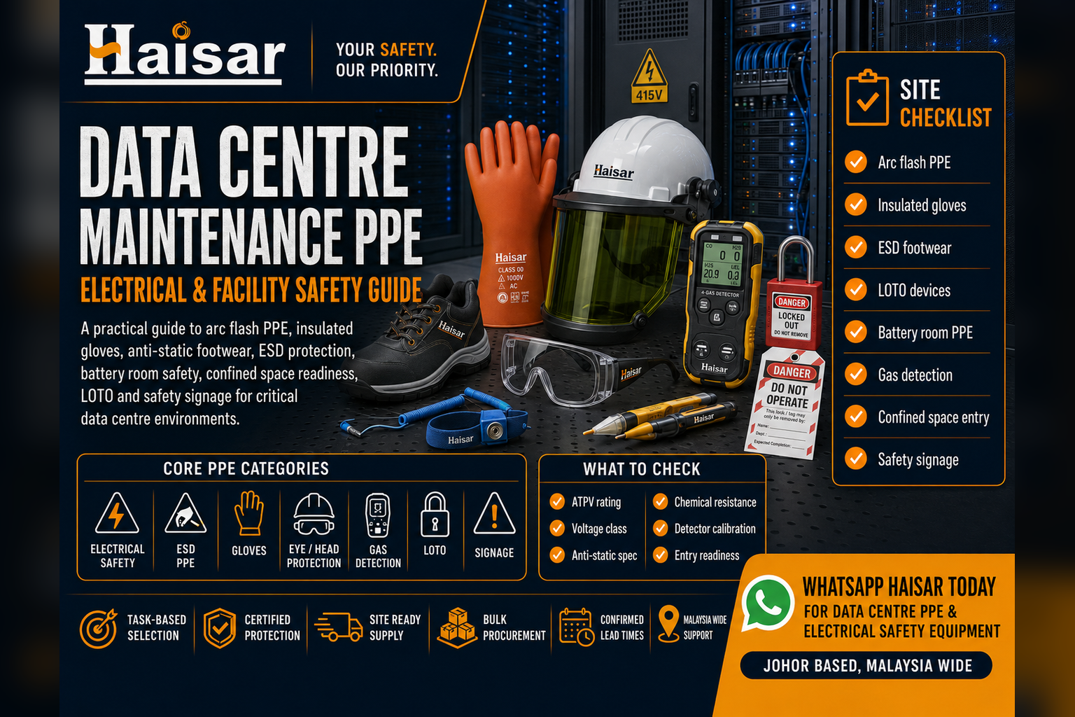 Data Centre Maintenance PPE: Electrical and Facility Safety Equipment Guide